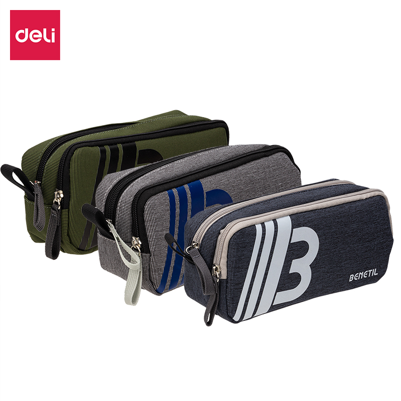 Пенал 2 отделения DELI ассорти, арт. 67048