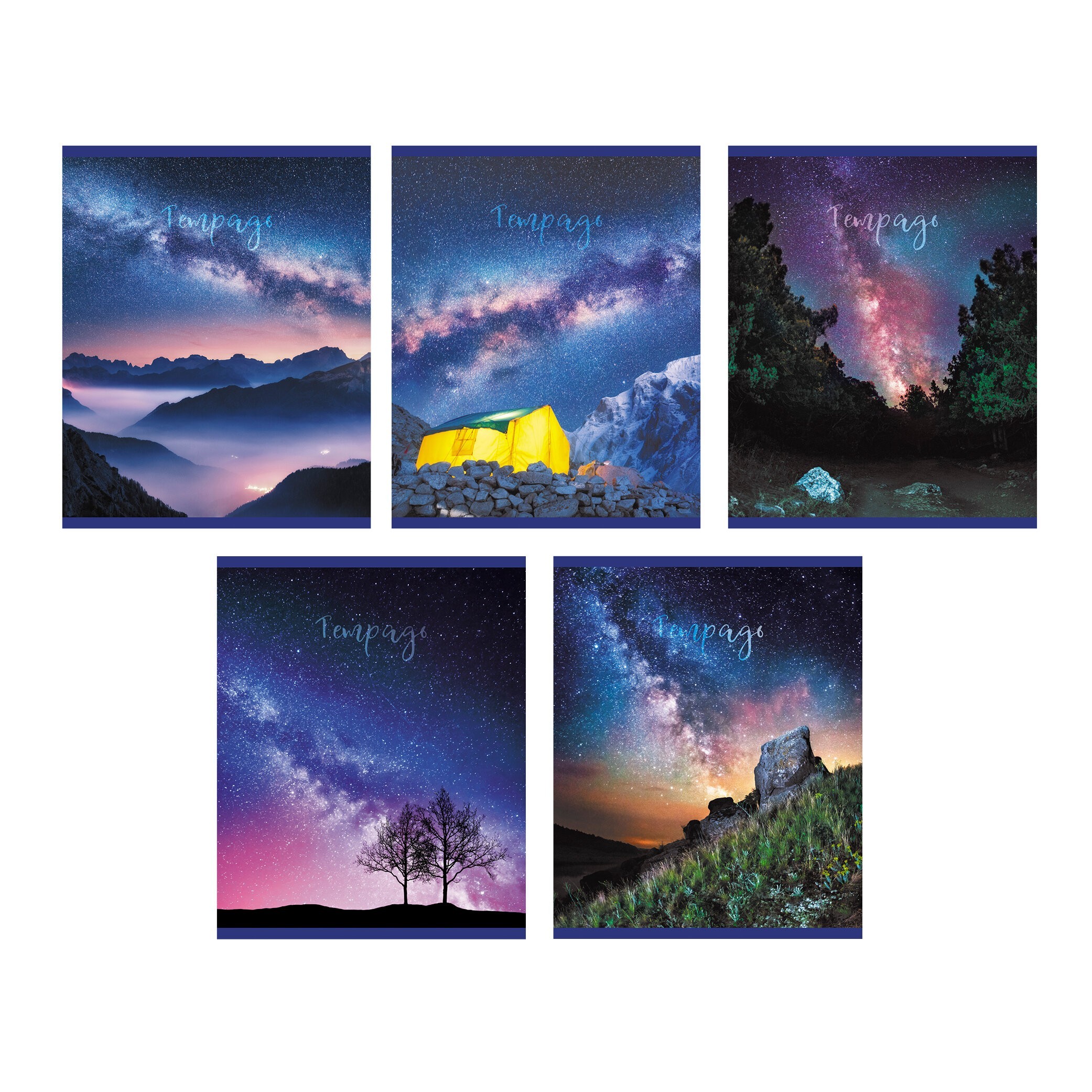 Тетрадь А5 96л клетка LISTOFF Млечный путь ассорти, арт. Т2Л968380