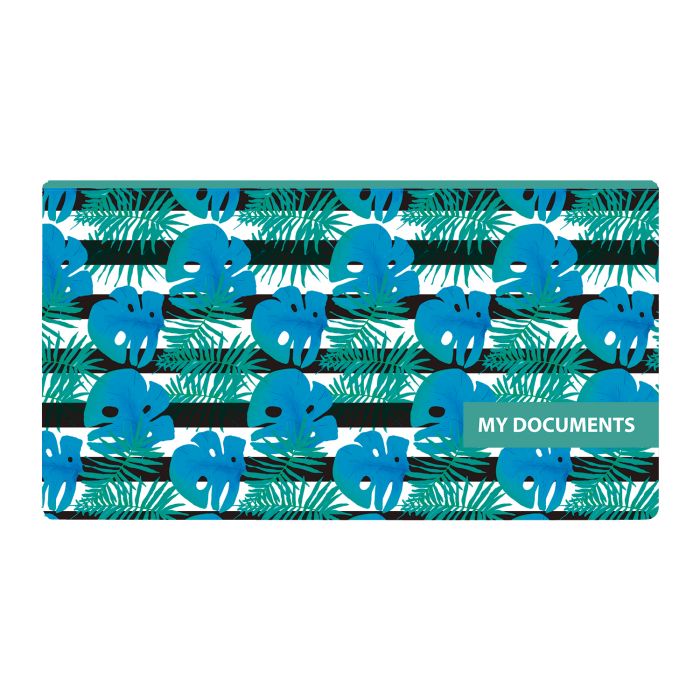 Папка конверт на молнии 260*140 ФЕНИКС Листва, арт. 48264