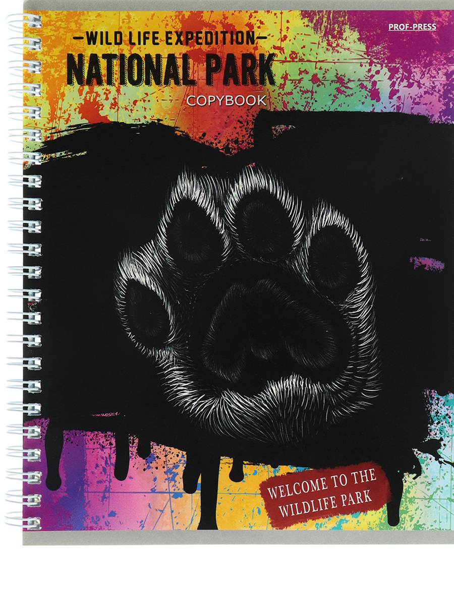 Тетрадь А5 96листов клетка спираль ПРОФ-ПРЕСС Красивые и дикие, арт. 96-3124