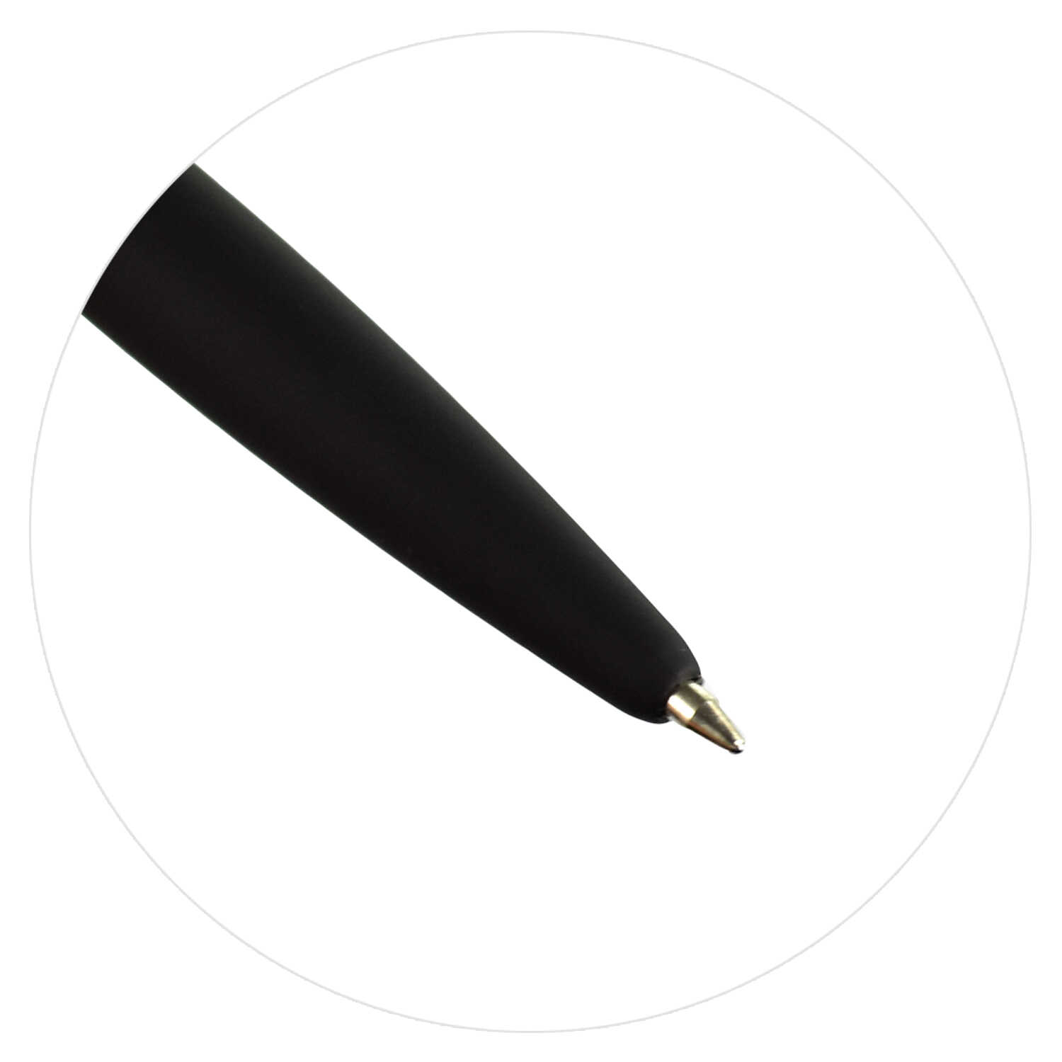 Ручка шариковая автоматическая синяя 0,7 ФЕНИКС Ты можешь Твори чудеса Пишу не чушь черный soft touch, арт. 62576