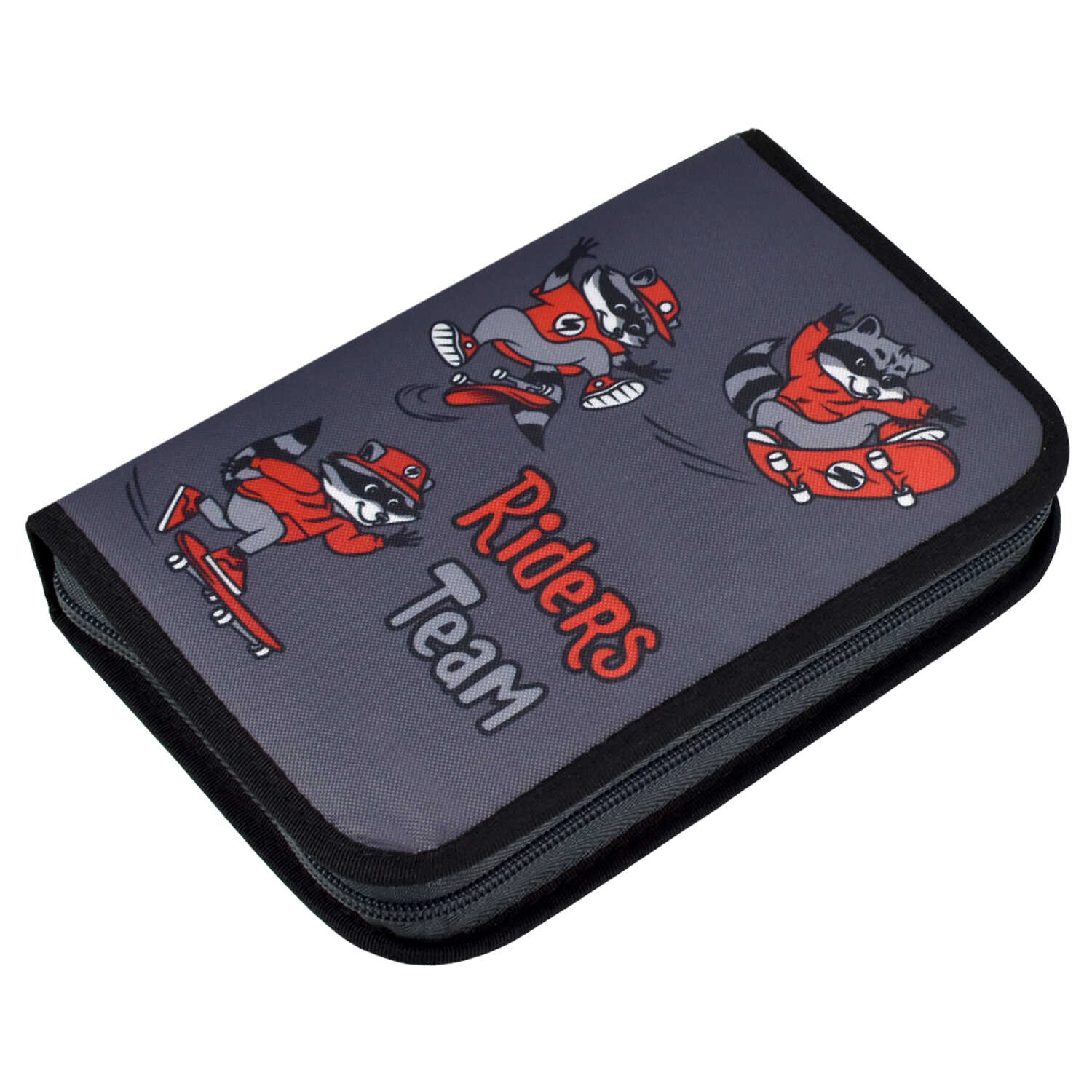 Пенал 1 отделение ФЕНИКС Еноты с откидной планкой, арт. 53967