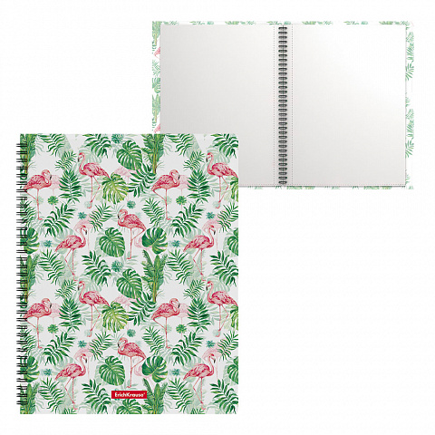 Папка с мультифорами 20стр ERICH KRAUSE Tropical Flamingo на спирали, арт. 49300