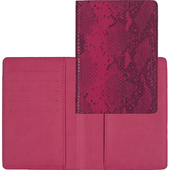 Обложка на паспорт deVENTE Reptile искусственная кожа 5 отделений для визиток малиновая, арт. 1030926