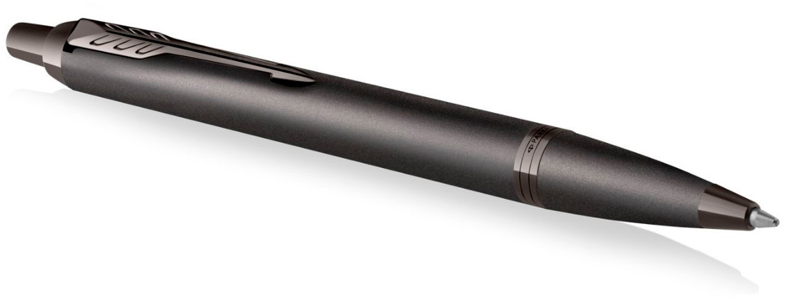 Ручка подарочная шариковая авт синяя PARKER IM Monochrome K328 Gun Metal корпус темно-серый в футляре, арт. 2172961