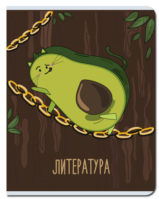 Тетрадь предметная Литература 48л линия FINE BOOKS Greeny, арт. FB237