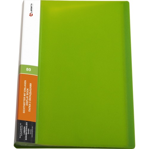 Папка с мультифорами  60стр LAMARK неон зеленая, арт. DB0036-IMGN