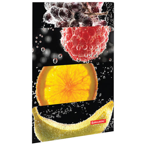 Папка уголок жесткий А4 150мкр BRAUBERG Fresh zone, арт. 228035