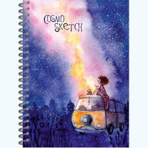 Блокнот для эскизов/скетчбук А5 60л 100г/м2 ПОЛИНОМ Cosmosketch, арт. 3122