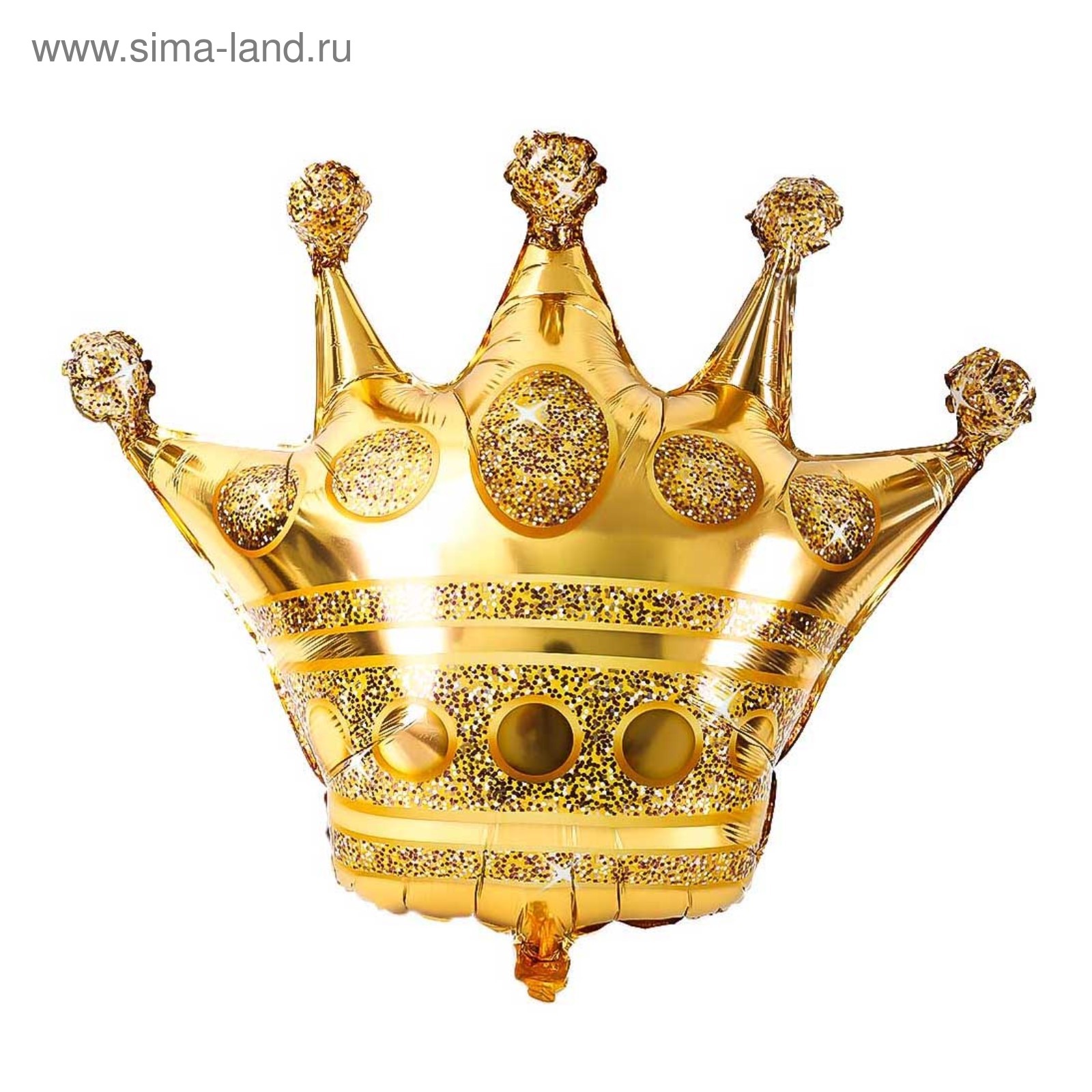 Шар фольгированный 40" Корона СТРАНА КАРНАВАЛИЯ золото, арт. 3728353