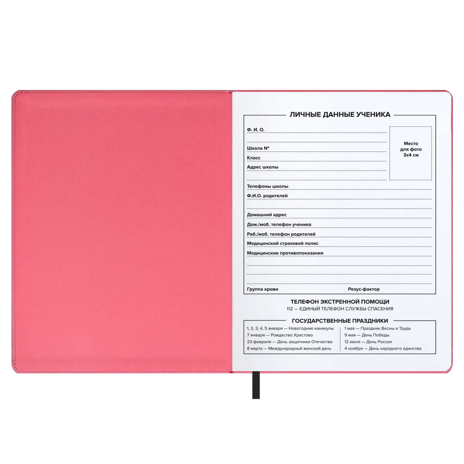 Дневник 1-11 класс твердая обложка искуственная кожа ФЕНИКС Девушка, арт. 62170