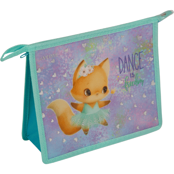 Папка для тетрадей А5 на молнии 1 отделение deVENTE Dance Fox дно с расширением до 8см, арт. 8056392