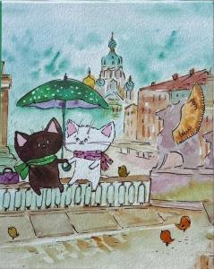 Фотоальбом 10*15 200ф ПОЛИНОМ Приключения хвостиков в Санкт-Петербурге, арт. FA 200.021-1