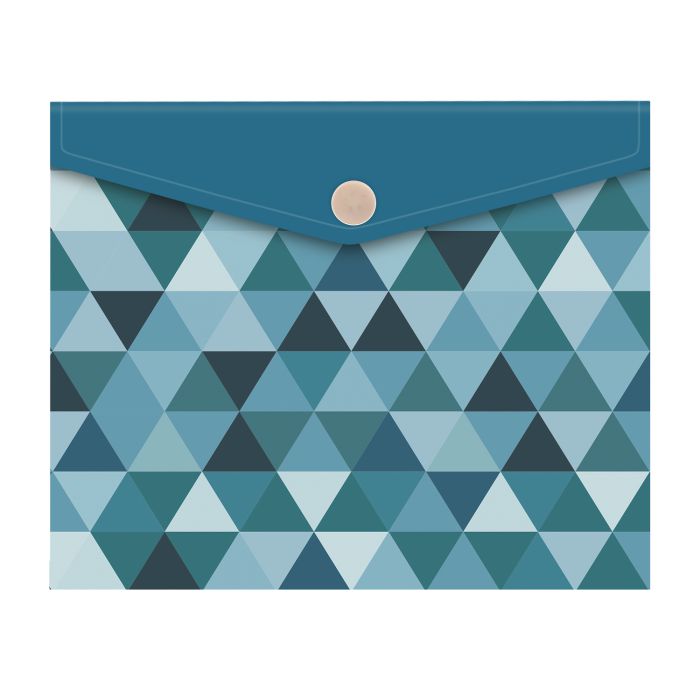 Папка конверт на кнопке А6 ФЕНИКС Геометрия, арт. 48245