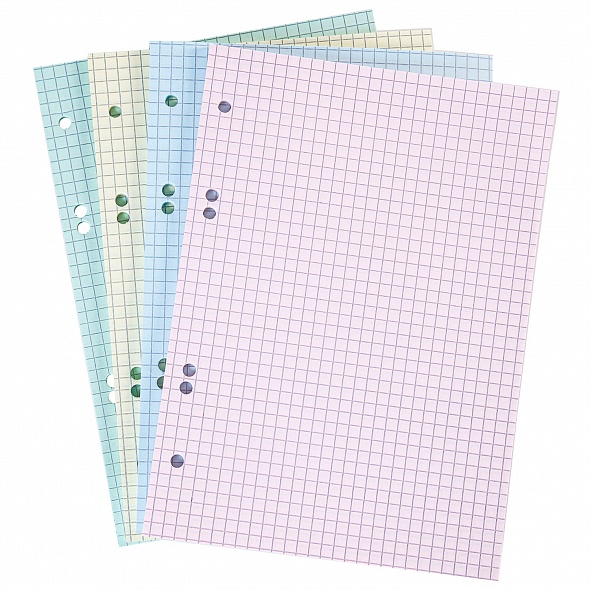 Блок сменный для тетради А5 200л кл ХАТБЕР цветной, арт. 200СБ5В1_26292