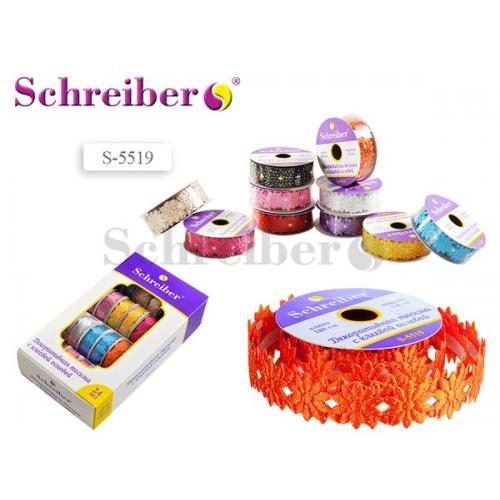 Лента декоративная с клеевой основой 180*1,8 SCHREIBER красная, арт. S5519