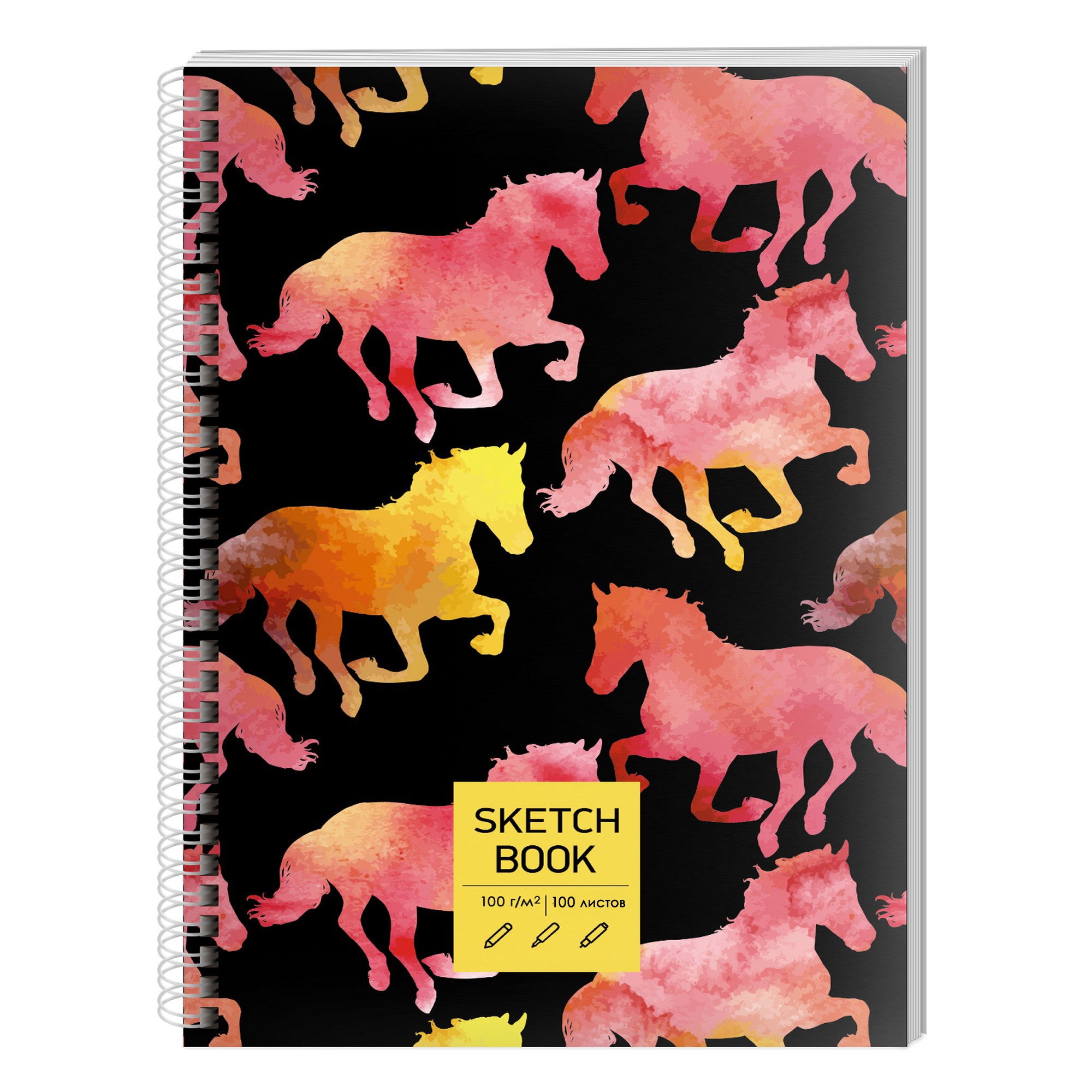 Блокнот/скетчбук А5 100л 100г/м2 спираль PAPER ART Sketch , арт. ТС51004824
