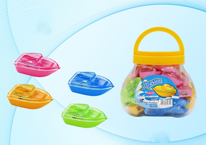 Точилка фигурная с контейнером MC BASIR Катер ассорти, арт. TR-374