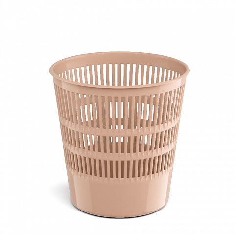 Корзина для бумаг 12л решетчатая ERICH KRAUSE Powder розовая, арт. 55944