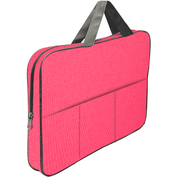 Папка студенческая А3 на молнии с ручками deVENTE карман розовая, арт. 3075154