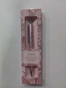 Ручка подарочная BE HAPPY Elegant Pen Диана шариковая автоматическая корпус металл синяя, арт. 