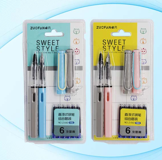 Ручка перьевая deVENTE MC BASIR 2 ручки + 6 капсул с чернилами, арт. Z-643/F-643