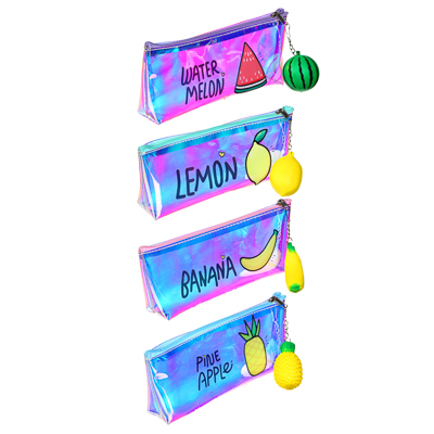 Пенал-косметичка 1 отделение CLIP STUDIO +брелок металлик ассорти, арт. 238-279