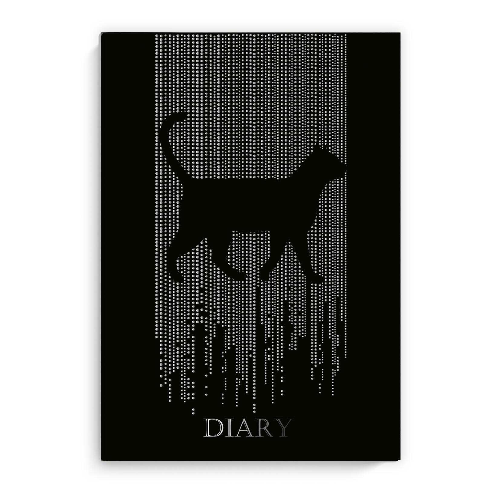 Ежедневник недатированный А5 ФЕНИКС Diary Черная кошка soft touch интегральная обложка, арт. 61466