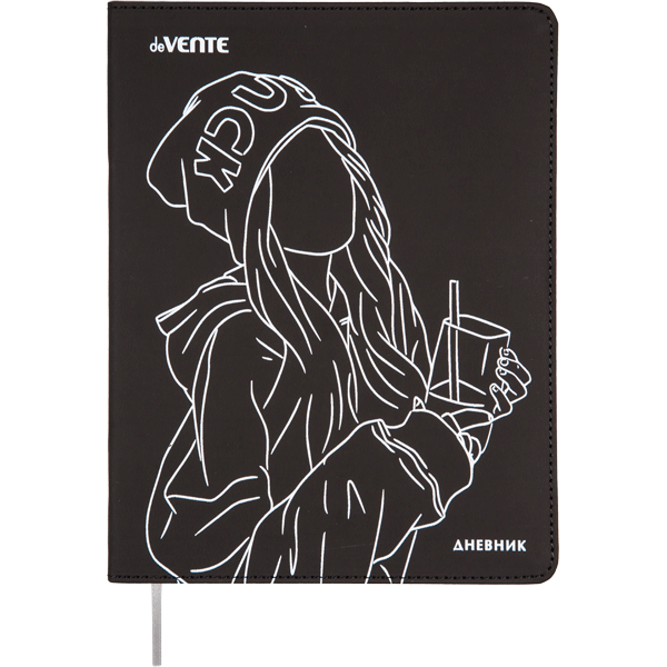 Дневник 1-11 класс интегральная обложка искусственная кожа deVENTE Good Luck, арт. 2021478