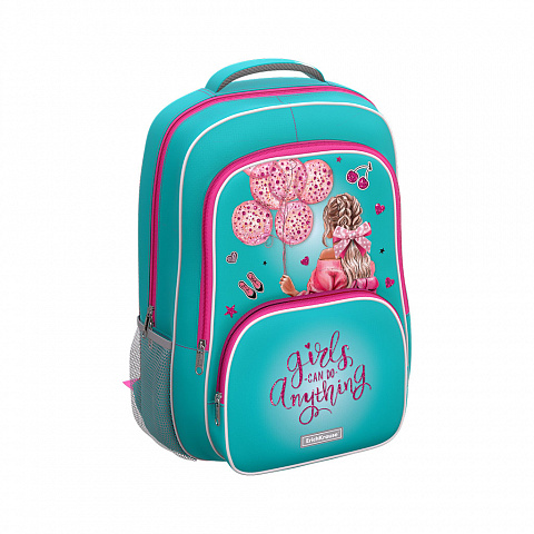 Рюкзак ERICH KRAUSE ErgoLine Girly Day уплотненная спинка с вентилируемыми вставками, арт. 58119