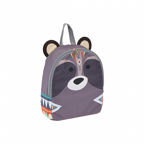 Рюкзак детский ERICH KRAUSE EasyLine Mini Animals Mimi Racoon мягкий уплотненная спинка, арт. 51650