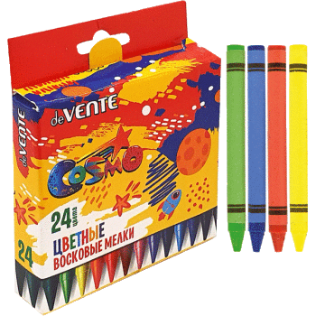 Карандаши восковые  24цвета deVENTE Cosmo, арт. 8077816
