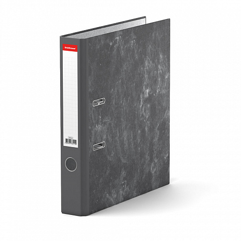 Папка с арочным механизмом А4 5см ERICH KRAUSE Эконом мраморная серая, арт. 33111