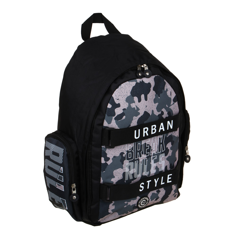 Рюкзак подростковый CLIP STUDIO Брейк рулс мягкий уплотненная спинка, арт. 254-687