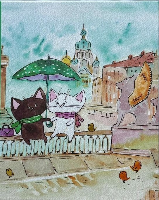 Фотоальбом 10*15 200ф ПОЛИНОМ Приключения хвостиков в Санкт-Петербурге, арт. FA 200.021-1