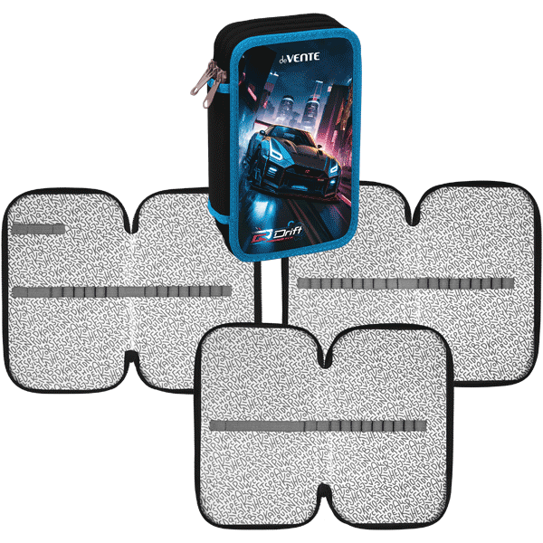 Пенал 3 отделения deVENTE Drift, арт. 7013404