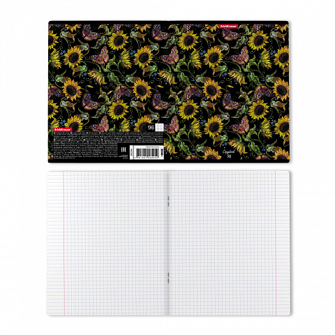 Тетрадь А5 96л клетка ERICH KRAUSE Flower Dream ассорти, арт. 58294