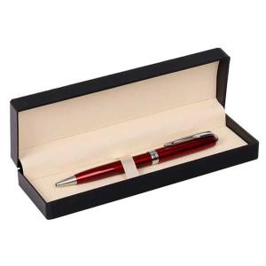 Ручка подарочная шариковая синяя FIORENZO корпус бордовый поворотный механизм в футляре, арт. 232049