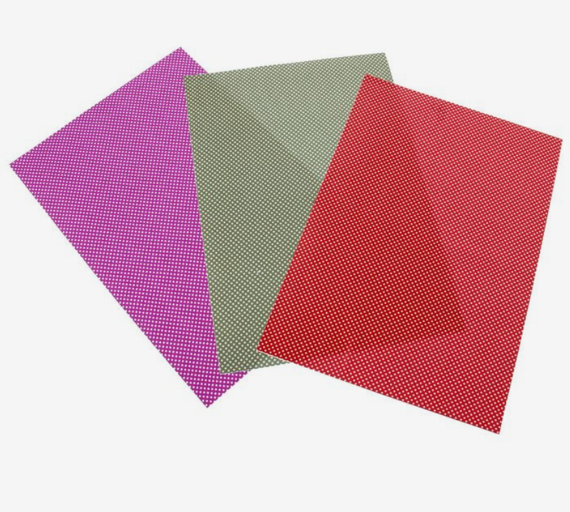 Ткань для скрапбукинга А4 на клеевой основе Мелкий горошек, арт. 1367055
