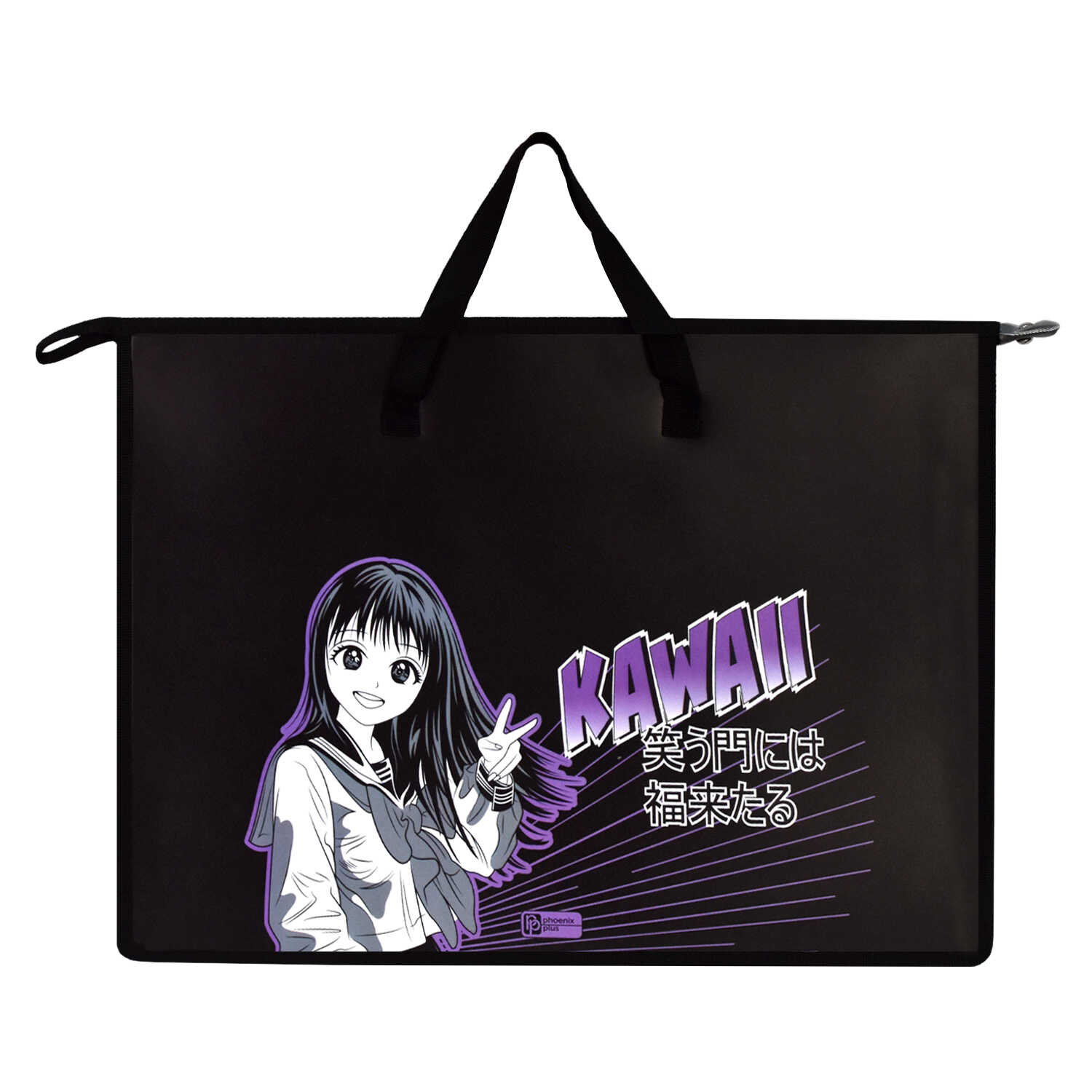 Папка для чертежей и рисунков с ручками пластиковая А3 ФЕНИКС Манга , арт. 62513 