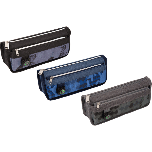 Пенал 1 отделение deVENTE Compass с карманом ассорти, арт. 7025219