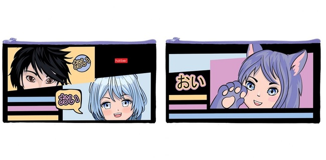 Пенал-косметичка 1 отделение ХАТБЕР Аниме, арт. NPk_18081