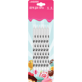 Свечи для торта 6шт deVENTE Панда, арт. 9060109