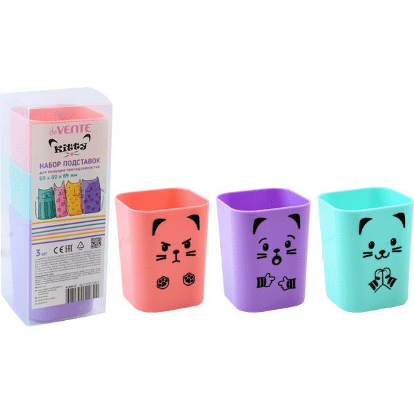 Подставка для письменных принадлежностей deVENTE Kitty ассорти, арт. 4104012