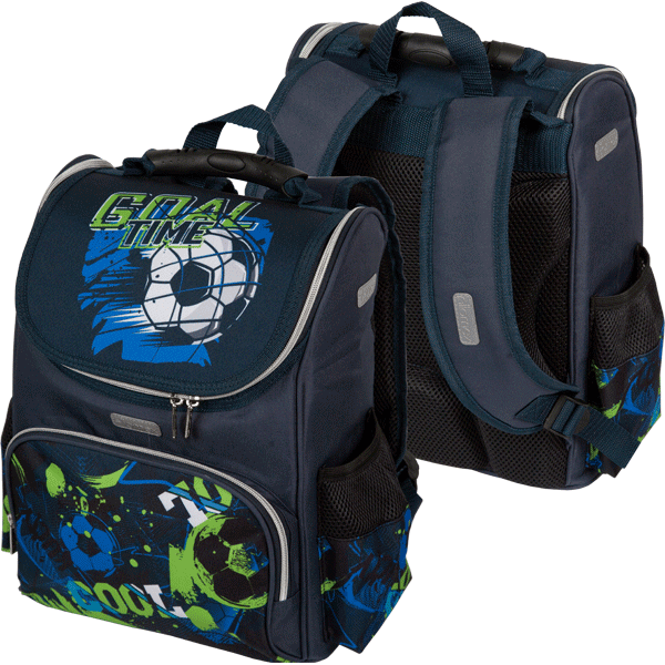 Рюкзак школьный ATTOMEX Lite Goal Time каркасный ортопедическая спинка, арт. 7030320