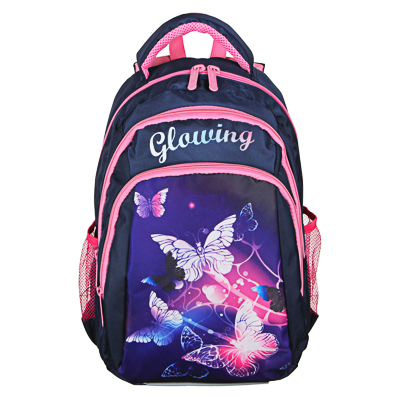 Рюкзак школьный Гловинг уплотненная спинка, арт. 254-252