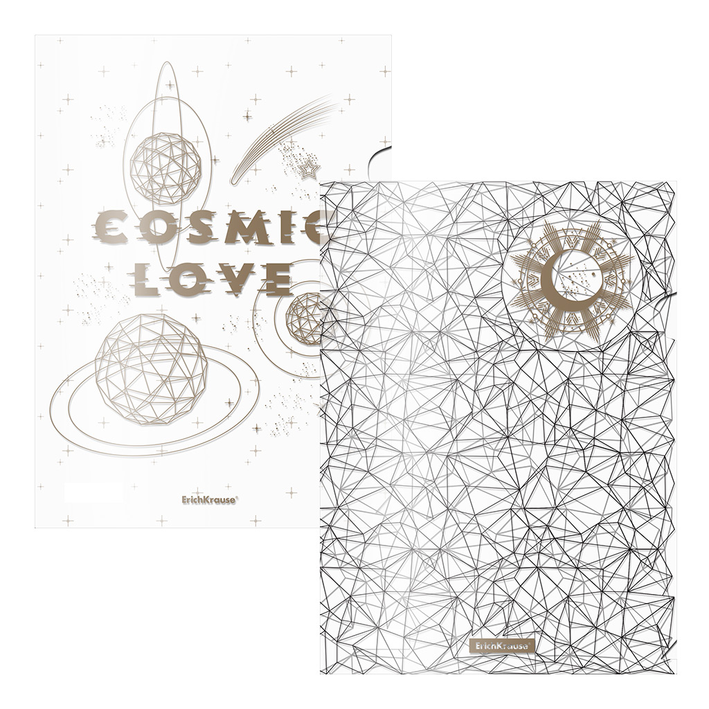 Папка уголок жесткий А4 160мкр ЕRICH KRAUSE Magic Sky ассорти, арт. 54039