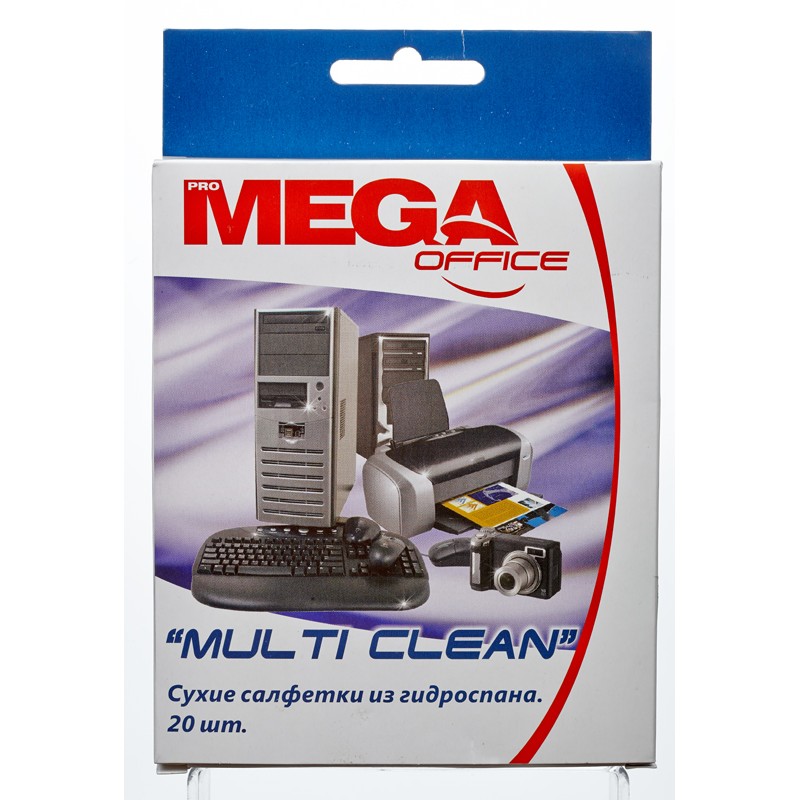 Салфетки универсальные сухие MEGA Multi Clean 20шт/упак, арт. 131648