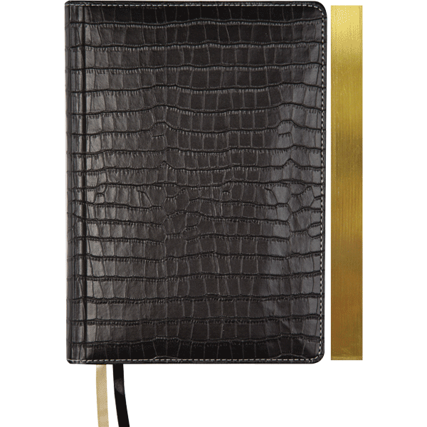 Ежедневник недатированный А5 deVENTE Wild кремовый блок искусственная кожа черный срез золотой, арт. 2034423