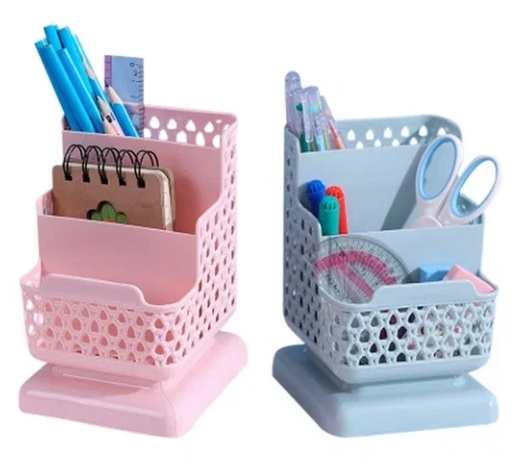 Подставка для письменных принадлежностей 3 отделения CLIP STUDIO ассорти, арт. 234-038